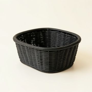 Hazel Arc Empty Storage Basket - Black (synthetic illustration; no displayed measurements)