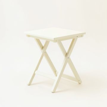 Laurel Crest Compact Balcony Table - Ivory (synthetic illustration; no displayed measurements)