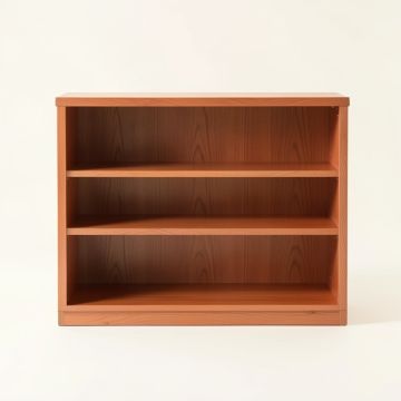 Bay Bend Low Bookcase - Terracotta (synthetic illustration; no displayed measurements)