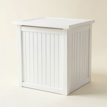 Linden Bluff Closed Outdoor Storage Box - White (synthetic illustration; no displayed measurements)
