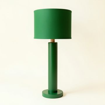 Aspen Bluff Floor Lamp With A Plain Fabric Shade - Green (synthetic illustration; no displayed measurements)