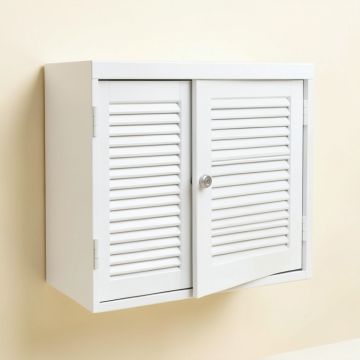 Field Brook Wall-Mounted Entry Cabinet - White (synthetic illustration; no displayed measurements)