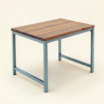 Rolling 48 '' W Butcher Block Top Workbench (synthetic illustration; no displayed measurements)