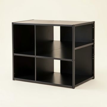 Cove Bend Desktop Shelving Unit - Black (synthetic illustration; no displayed measurements)