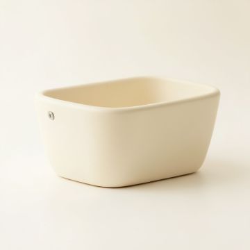 Laurel Bridge Empty Railing Planter With Integral Brackets - Ivory (synthetic illustration; no displayed measurements)