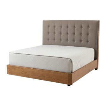 Mazin Queen Tufted Upholstered Low Profile Standard Bed