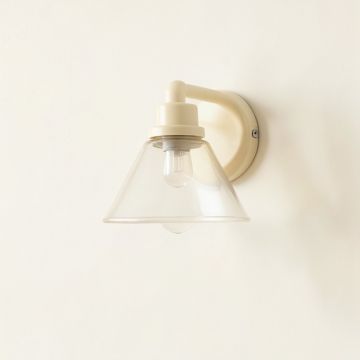 Alder Brook Wall Sconce Mounted On A Plain Wall - Ivory (synthetic illustration; no displayed measurements)