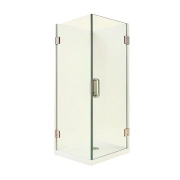Kinkade Xl 27.25 '' W X 80 '' H Hinged Frameless Shower Door