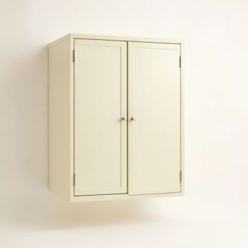 Field Bend Wall-Mounted Laundry Cabinet - Ivory (synthetic illustration; no displayed measurements)
