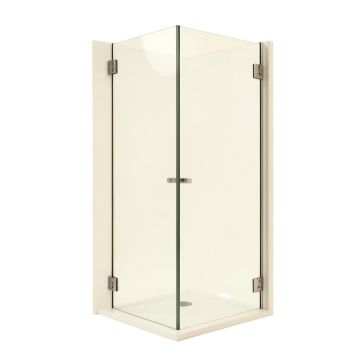 Kinkade Xl 31.25 '' W X 80 '' H Hinged Frameless Shower Door