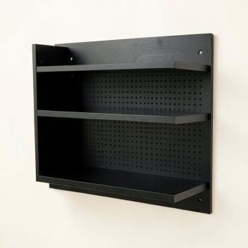 Brook Edge Empty Wall-Mounted Tool Organizer Panel - Black (synthetic illustration; no displayed measurements)