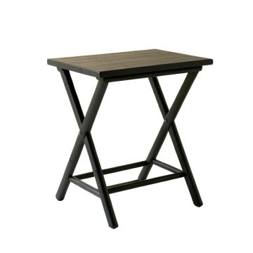Maple Crossing Compact Balcony Table - Black