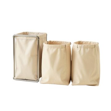 Hazel Crossing Laundry Sorting Station With Plain Removable Bags - Beige