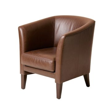 Otani Upholstered Side Chair In Brown