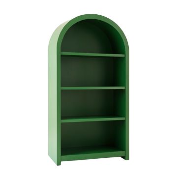 Dune Bend Freestanding Bookcase - Green (synthetic illustration; no displayed measurements)