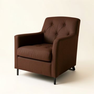 Tuule 19.7 '' Wide Tufted Linen Swivel Armchair (synthetic illustration; no displayed measurements)