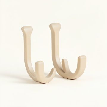 Rose Vine Shower Hooks Beige (synthetic illustration; no displayed measurements)