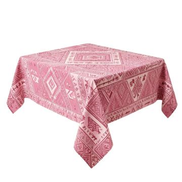 Colored Geometric And Maya Patterns And Arrows Bohemian Style Native Art Tablecloth
