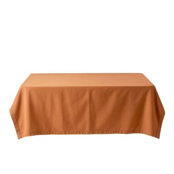 Holly Edge Flat Bed Sheet - Terracotta