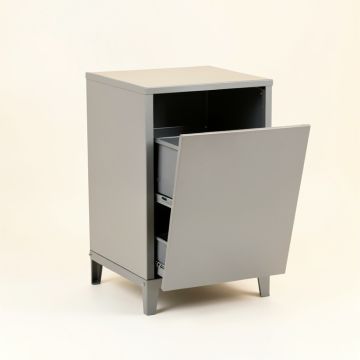 Cove Dell Freestanding Pull-Out Hamper Cabinet - Gray (synthetic illustration; no displayed measurements)