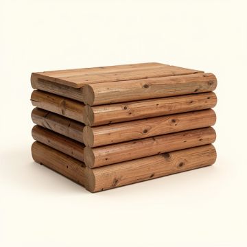 Duprey Combination 6 Ft. X 2 Ft. Wood Log Store (synthetic illustration; no displayed measurements)