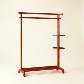 Holly Branch Empty Garment Rack - Terracotta (synthetic illustration; no displayed measurements)