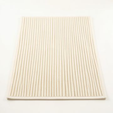 Stone Edge Bath Mat - Ivory (synthetic illustration; no displayed measurements)