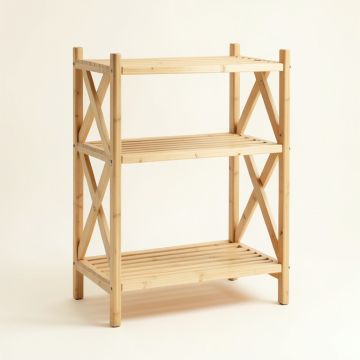 Meadow Branch Empty Seed-Starting Shelving Unit Without Lights - Beige (synthetic illustration; no displayed measurements)