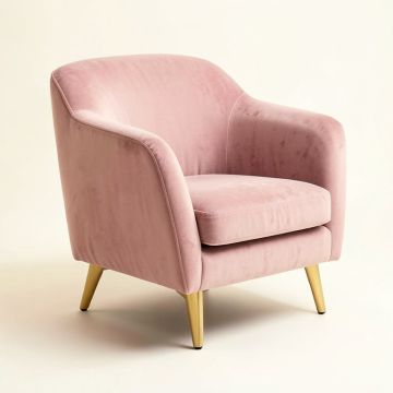 Modern New Soft Velvet Material Ergonomics Accent Chair (synthetic illustration; no displayed measurements)