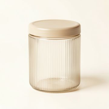 Shore Brook Storage Canister With Lid - Beige (synthetic illustration; no displayed measurements)