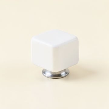 Holly Crossing Cabinet Knob Without Packaging - White (synthetic illustration; no displayed measurements)