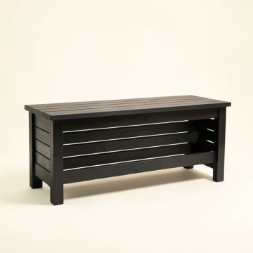 Alder Arc Narrow Outdoor Storage Bench (synthetic illustration; no displayed measurements)