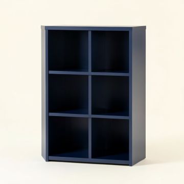 Cliff Bend Freestanding Bookcase - Navy (synthetic illustration; no displayed measurements)