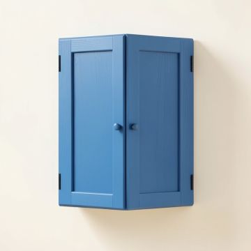 Olive Branch Wall-Mounted Entry Cabinet - Blue (synthetic illustration; no displayed measurements)