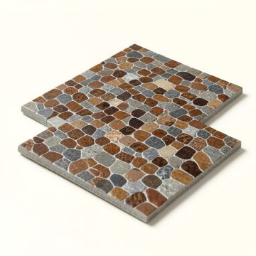Paradise Random Sized Mixed Material Mosaic Tile In Eden (synthetic illustration; no displayed measurements)