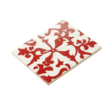 Mulia Tile 8 '' X 14 '' Glass Patterned Subway Tile