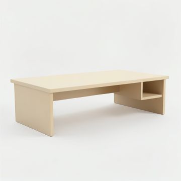 Harbor Falls Desktop Monitor Riser - Beige (synthetic illustration; no displayed measurements)