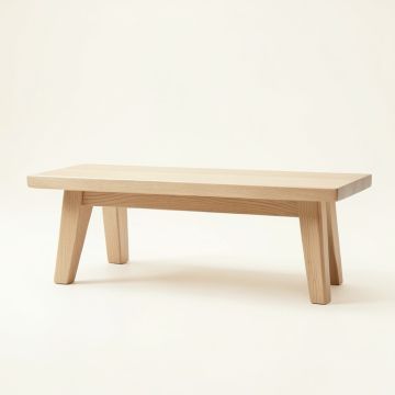 Cedar Bluff Indoor Bench - Beige (synthetic illustration; no displayed measurements)
