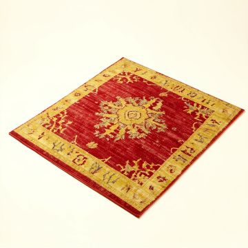 Kirssy Abstract Power Loom Red/Yellow Area Rug (synthetic illustration; no displayed measurements)