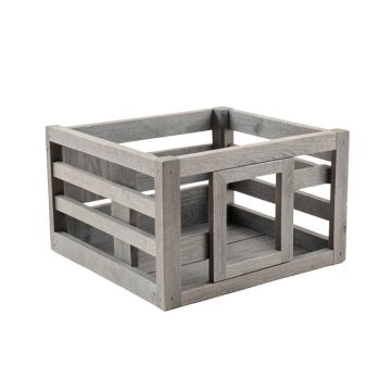 Linden Brook Empty Furniture-Style Pet Crate - Gray