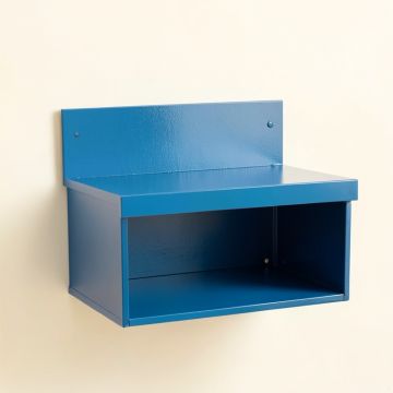 Slate Bluff Wall-Mounted Shelf - Blue (synthetic illustration; no displayed measurements)