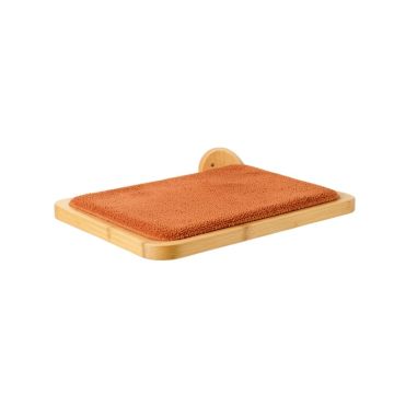 Fern Crossing Wall-Mounted Cat Perch - Terracotta (synthetic illustration; no displayed measurements)