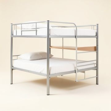 Senna Twin Over Full Bunk Bed With Built-In-Desk (synthetic illustration; no displayed measurements)