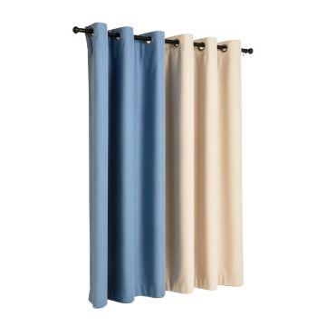 Bodwar Max Solid Blackout Thermal Grommet Single Curtain Panel