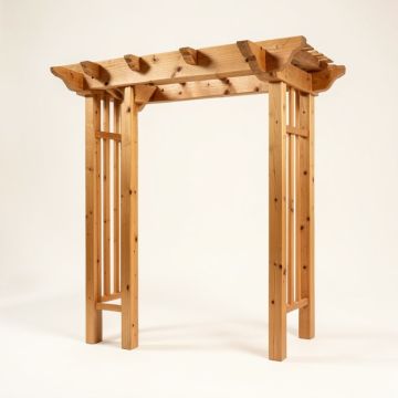 90 '' H X 75 '' W Lexington Wood Arbor (synthetic illustration; no displayed measurements)