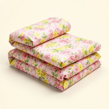 Vintage Floral 4 Piece Crib Bedding Set (synthetic illustration; no displayed measurements)