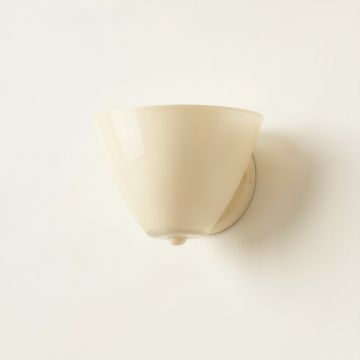 Maple Bluff Wall Sconce Mounted On A Plain Wall - Cream (synthetic illustration; no displayed measurements)
