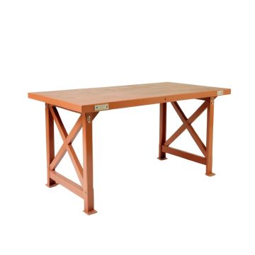 Willow Crest Empty Workshop Workbench - Terracotta