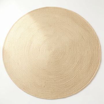 Maple Brook Round Area Rug - Beige (synthetic illustration; no displayed measurements)