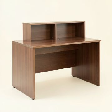 Study Reversible Desk With Hutch (synthetic illustration; no displayed measurements)